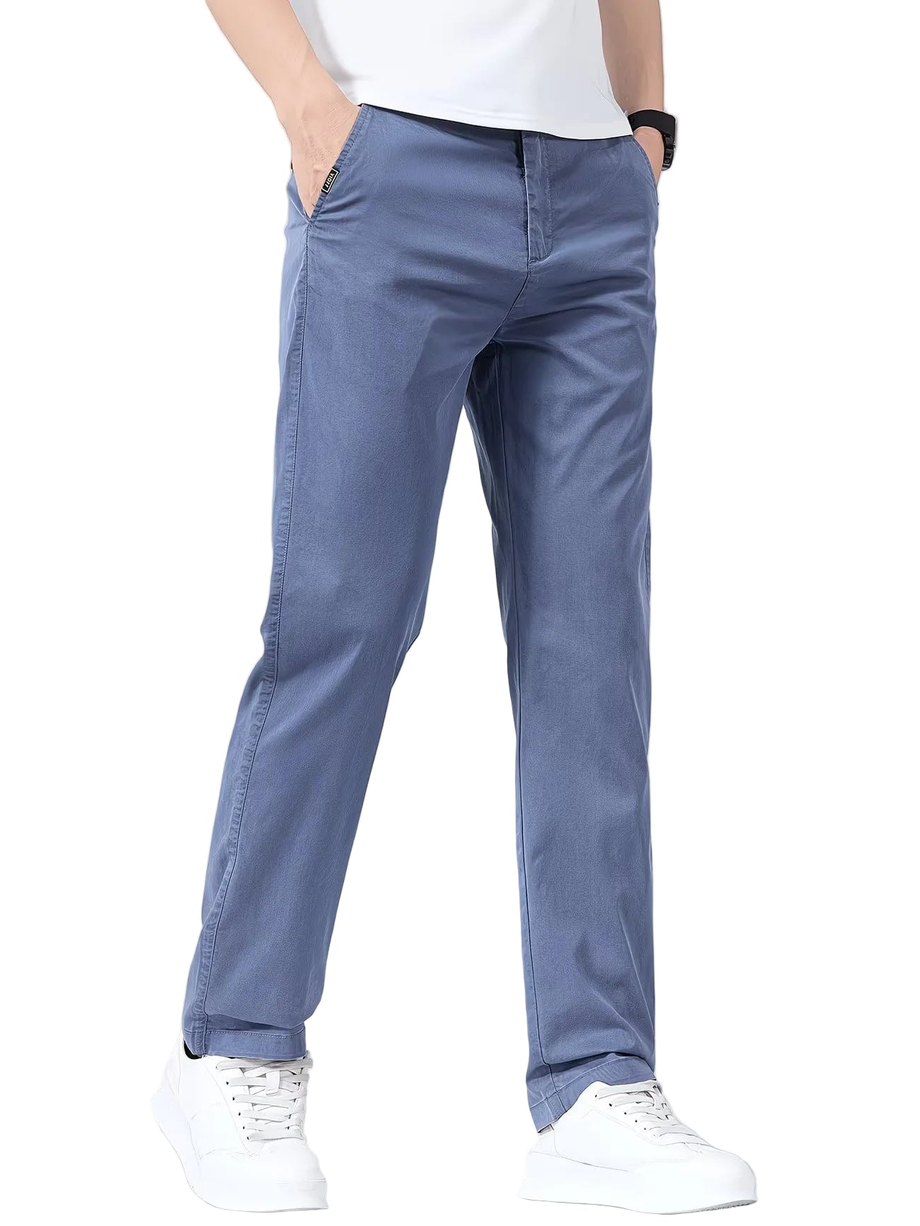 Men's Straight-Leg Pants with Pockets