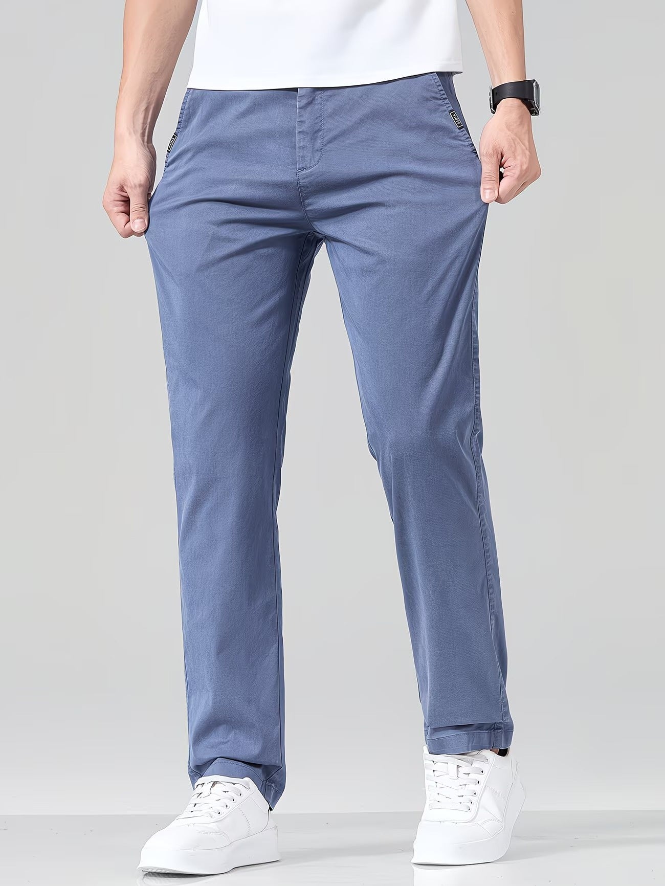 Men's Straight-Leg Pants with Pockets