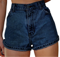 Women's High-Waisted Rolled-Hem Shorts